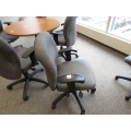 Grey Adjustable Rolling Task Chair w Arms